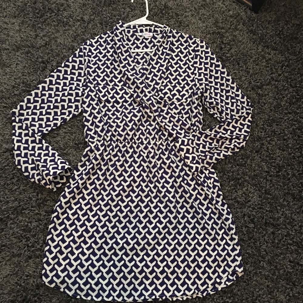 JustFab illusion wrap dress